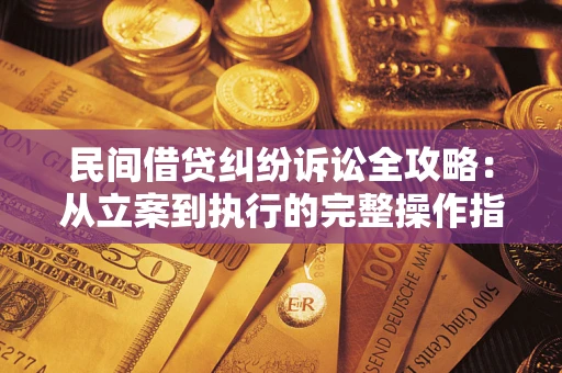 武汉民间借贷纠纷诉讼全攻略：从立案到执行的完整操作指南
