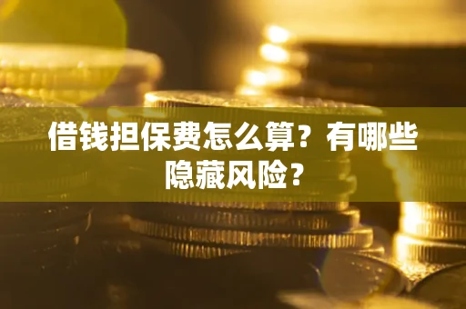 武汉借钱担保费怎么算？有哪些隐藏风险？