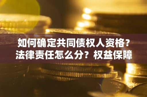 武汉如何确定共同债权人资格？法律责任怎么分？权益保障技巧揭秘！