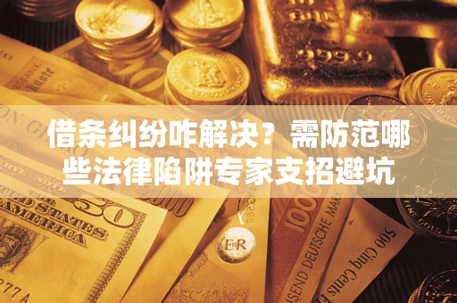 武汉借条纠纷咋解决？需防范哪些法律陷阱专家支招避坑