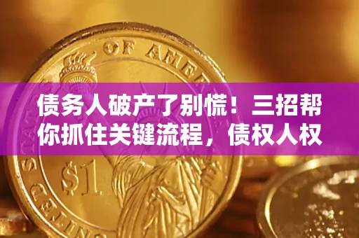武汉债务人破产了别慌！三招帮你抓住关键流程，债权人权益不再缩水