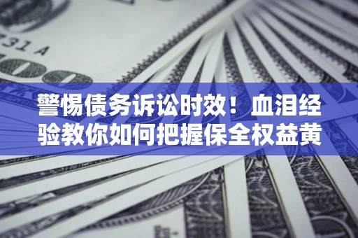 武汉警惕债务诉讼时效！血泪经验教你如何把握保全权益黄金期