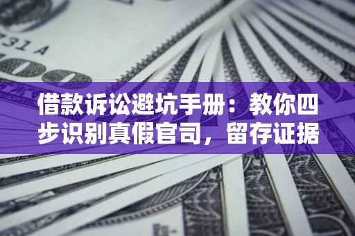 武汉借款诉讼避坑手册：教你四步识别真假官司，留存证据不踩雷