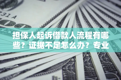 武汉担保人起诉借款人流程有哪些？证据不足怎么办？专业律师解答