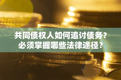 武汉共同债权人如何追讨债务？必须掌握哪些法律途径？