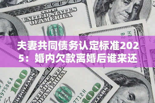 武汉夫妻共同债务认定标准2025：婚内欠款离婚后谁来还？