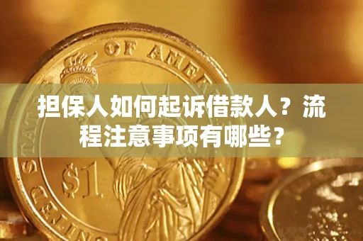 武汉担保人如何起诉借款人？流程注意事项有哪些？