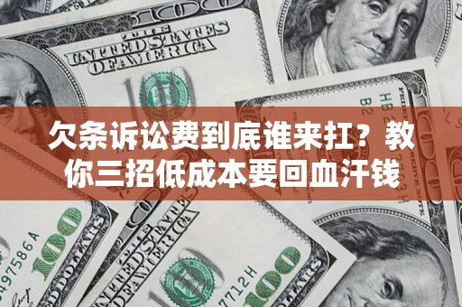武汉欠条诉讼费到底谁来扛？教你三招低成本要回血汗钱